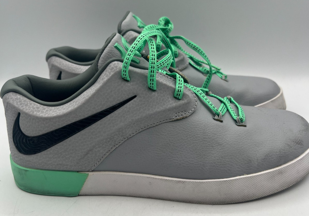 Nike KD Youth 7Y Gray Green Low Top Sneakers Shoes 725160-004